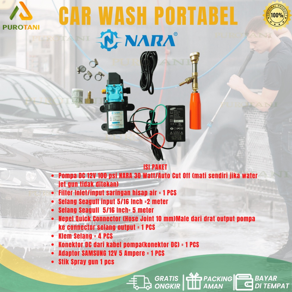 Steam Motor Mobil Ac Cuci Jet Cleaner Pompa Dc 12v 100psi Tekanan Tinggi High Pressure Ez Jet Water