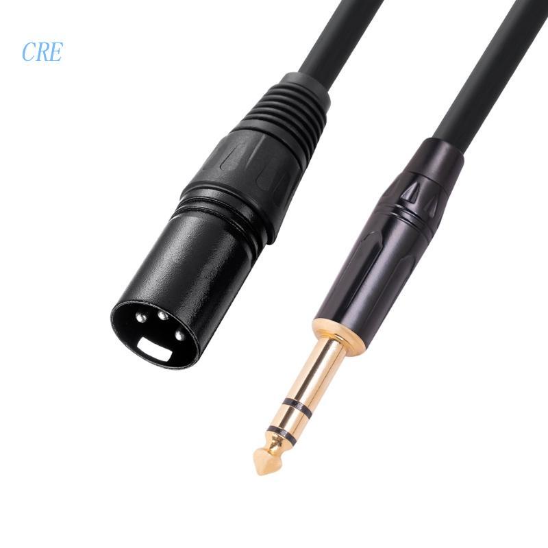 Kabel CRE Balanced 1/4-inch TRS to XLR Male 6.35mm TRS Port to 3-pin XLR Cord Untuk Mixer Sound Card Microphone