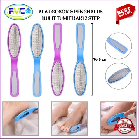 Alat Gosok Kaki Kapalan Penggosok Kaki Pecah Pecah Alat Pedicure 2 Sisi Perawatan Kaki Penghalus Tumit