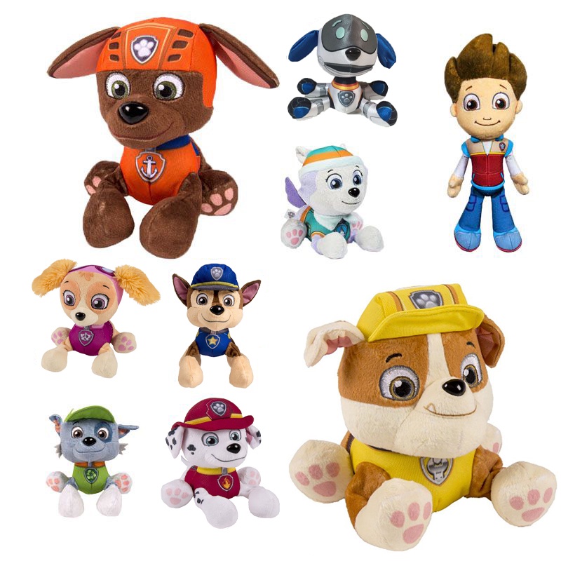 Paw Plush Patrol Mainan Boneka Boneka Ryder Marshall Rubble Chase Zuma Skye Rocky