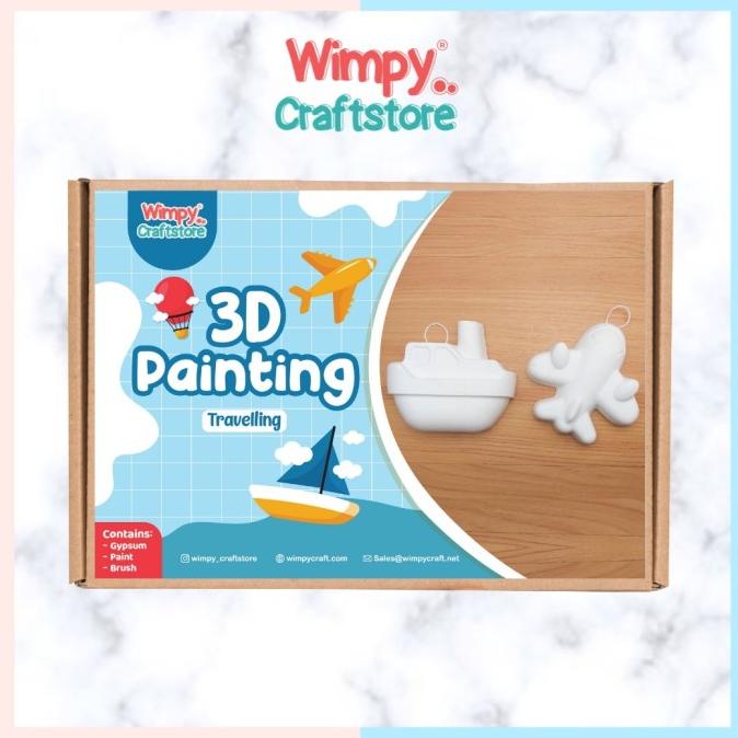 

Wimpy Craft KIT 3D Painting Gypsum Painting Art Set Melukis Anak