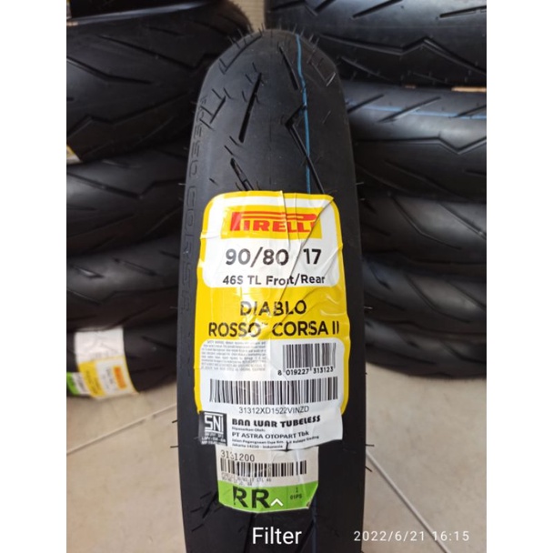 Pirelli diablo rosso corsa2 90/80 17