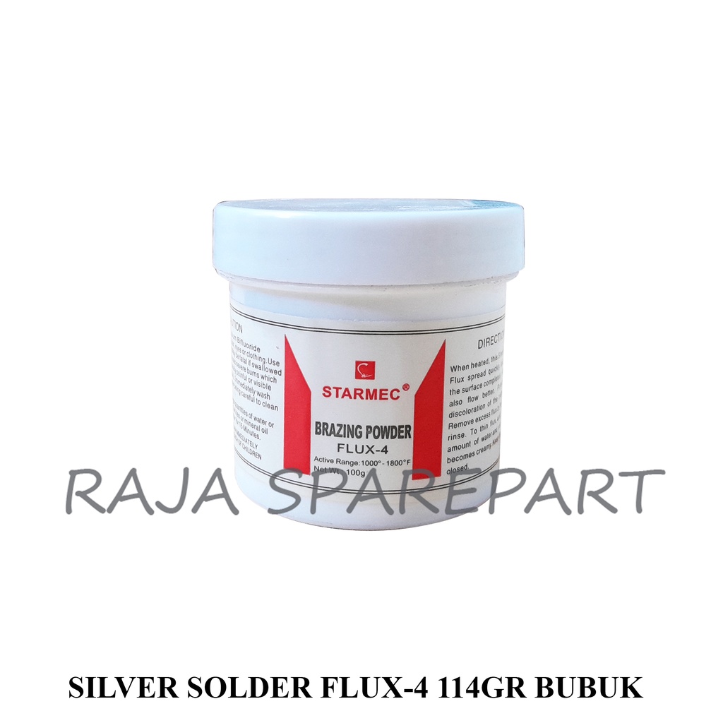 Silver Solder FLUX-4 114GR (Pakan Las) BUBUK