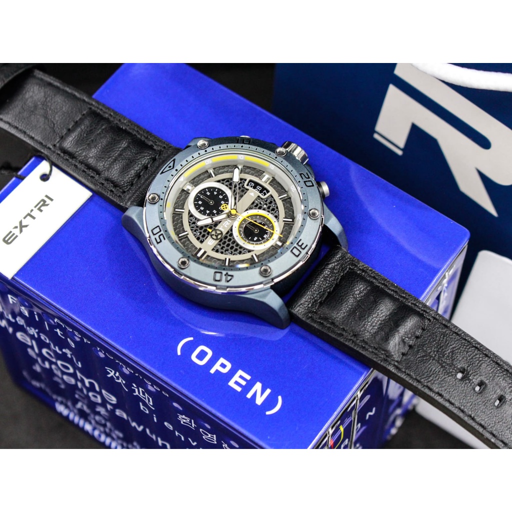 JamTangan Pria Extri X7009 Original Chronograph Aktif Water Resist