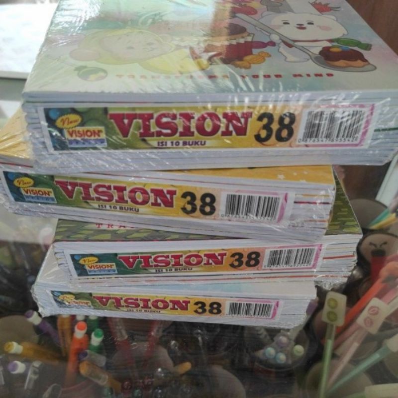 

buku tulis merk vision 38 Lembar harga 1pack 10 buku