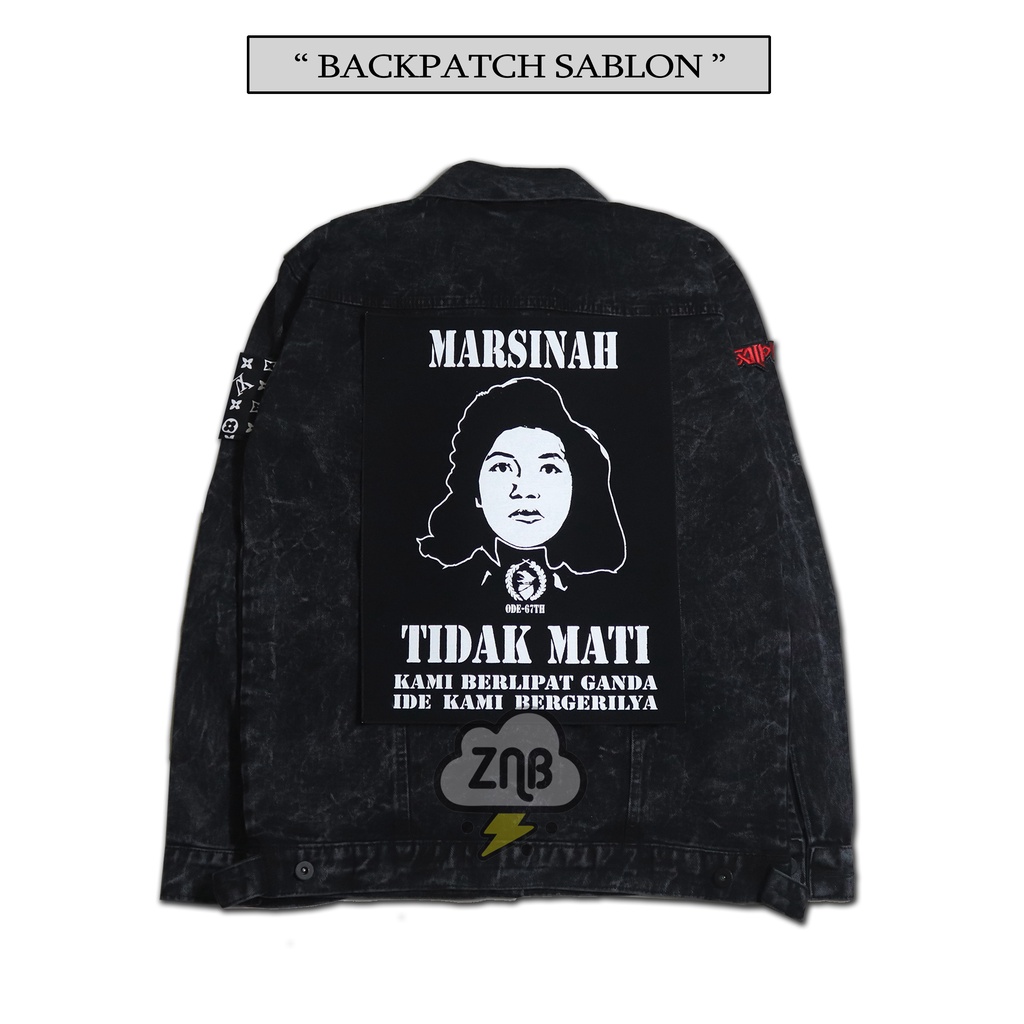 PATCH SBLON MARSINAH BACKPATCH SABLON KARAKTER BIG SIZE PREMIUM