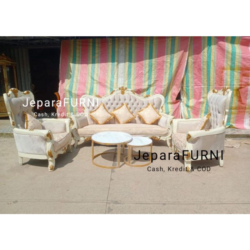 Sofa Tamu Kayu Jati Jepara New Model Terbaru