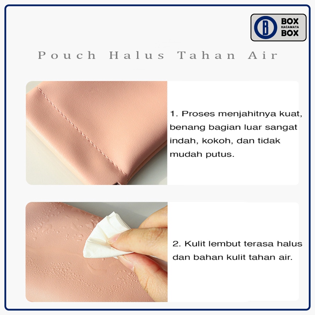 Kantong / Dompet dan Tempat Kacamata Anti Debu Style Simple