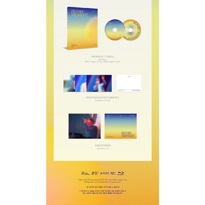 2PM Lee Junho 2022 FAN-CON Before Midnight (DVD / Blu-ray)