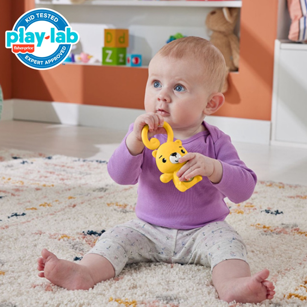 Fisher Price Shake and Rattle Leopard Teether - Mainan Gigitan Anak