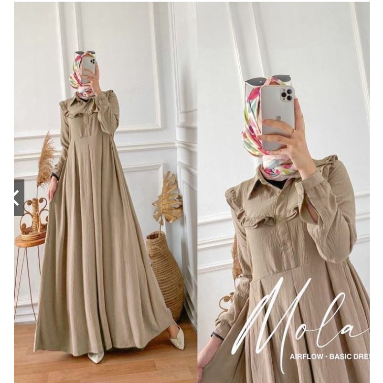 DRESS MOLA/ MOLA DRESS / GAMIS MOLA/ BAJU GAMIS WANITA / Gamis Wanita Murah /gamis Cringkel / gamis Crincle / Gamis Crinkel /gamis Crincel/  Gamis wanita crinkel / Gamis hitam polos gamis Crinkle/ gamis Crinkle kekinian/ gamis Crinkle murah