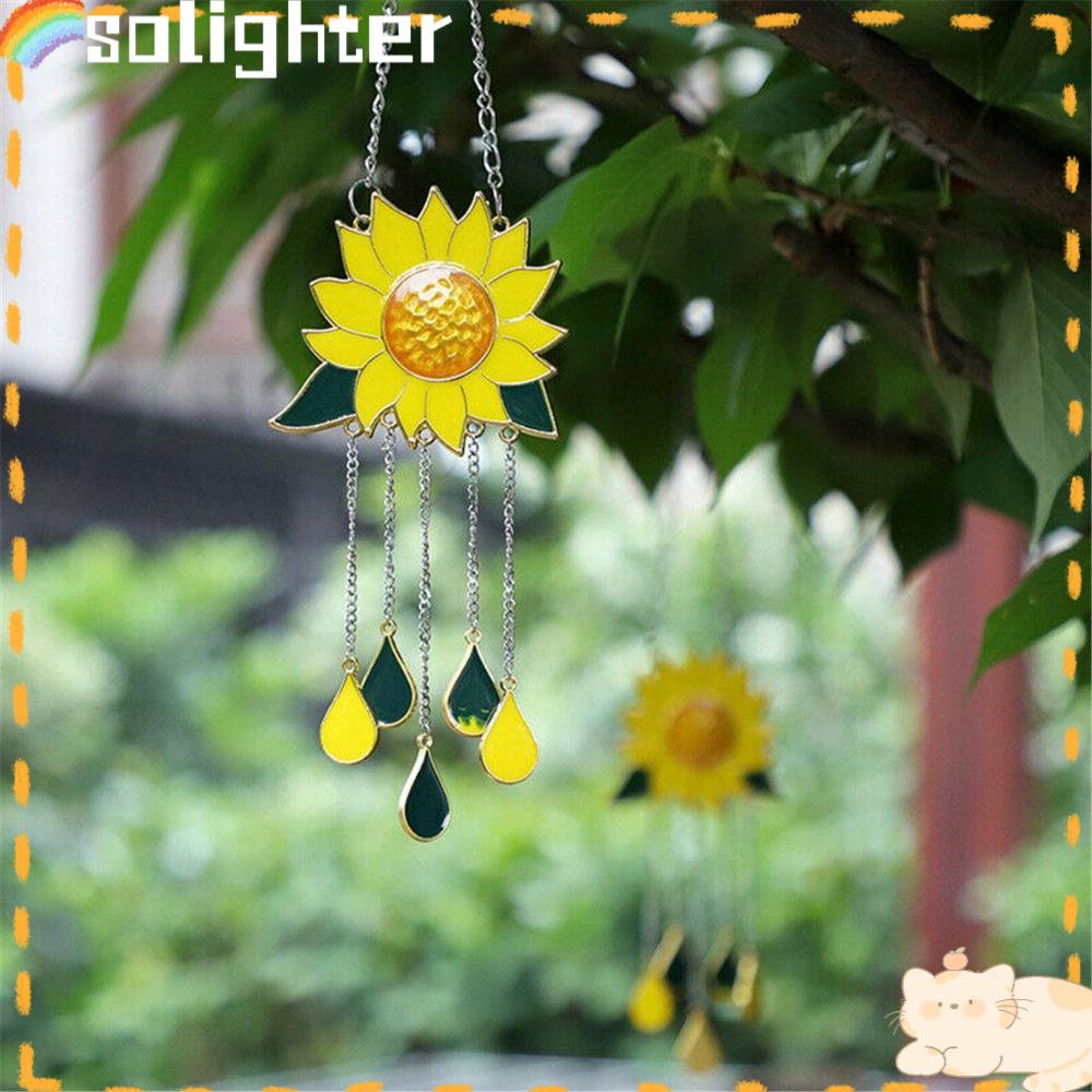 Solighter Sunflower SunCatcher High Quality Taman Dekorasi Rumah SunCatcher Gantung