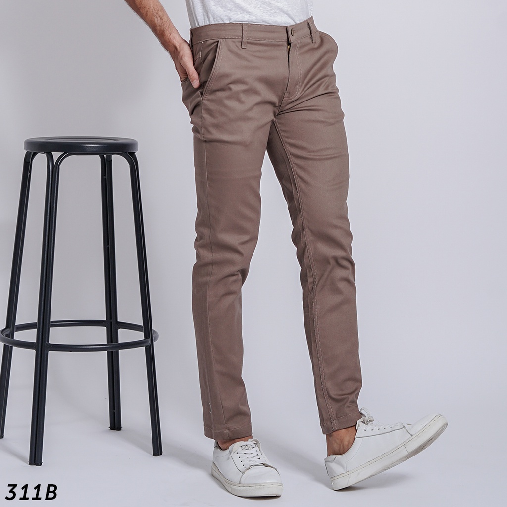 HSRM Celana Gaffi Long Chino Brown 311 B