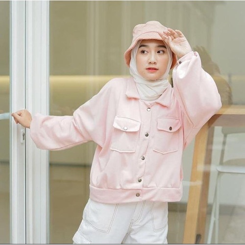 JAKET WANITA OLINE BUTTON DENIM