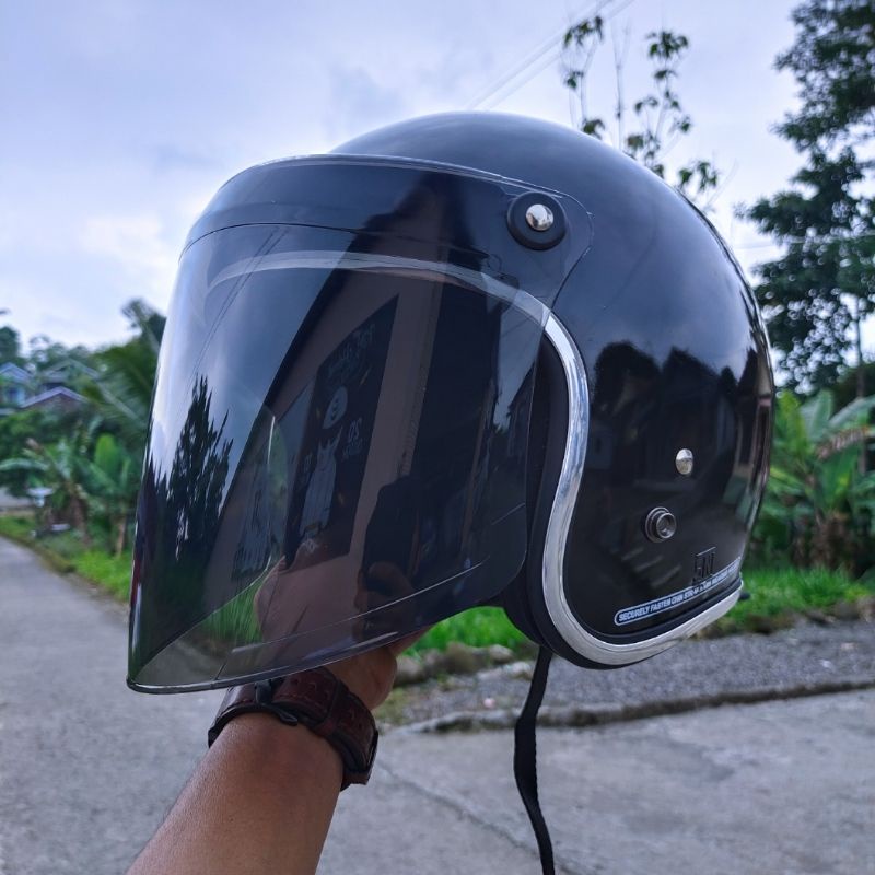 HELM BOGO DEWASA RETRO KACA VENOM SNAIL