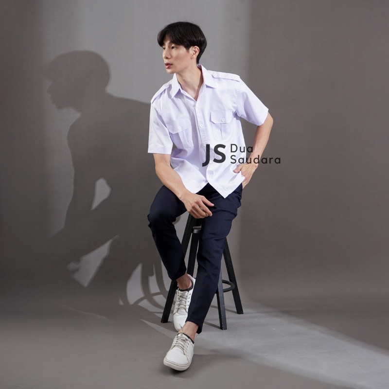 Kemeja PNS /ASN/  PUTIH PRIA LENGAN PANJANG/PENDEK / KEMEJA PEMDA / BAJU PEMDA PRIA / JK COWO