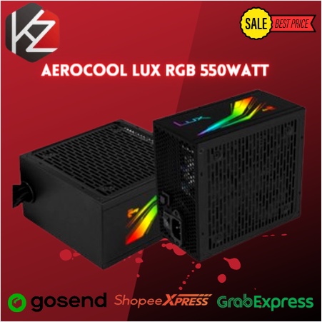 Aerocool LUX RGB 550W - 550 Watt 80 PLUS Bronze Gaming PSU