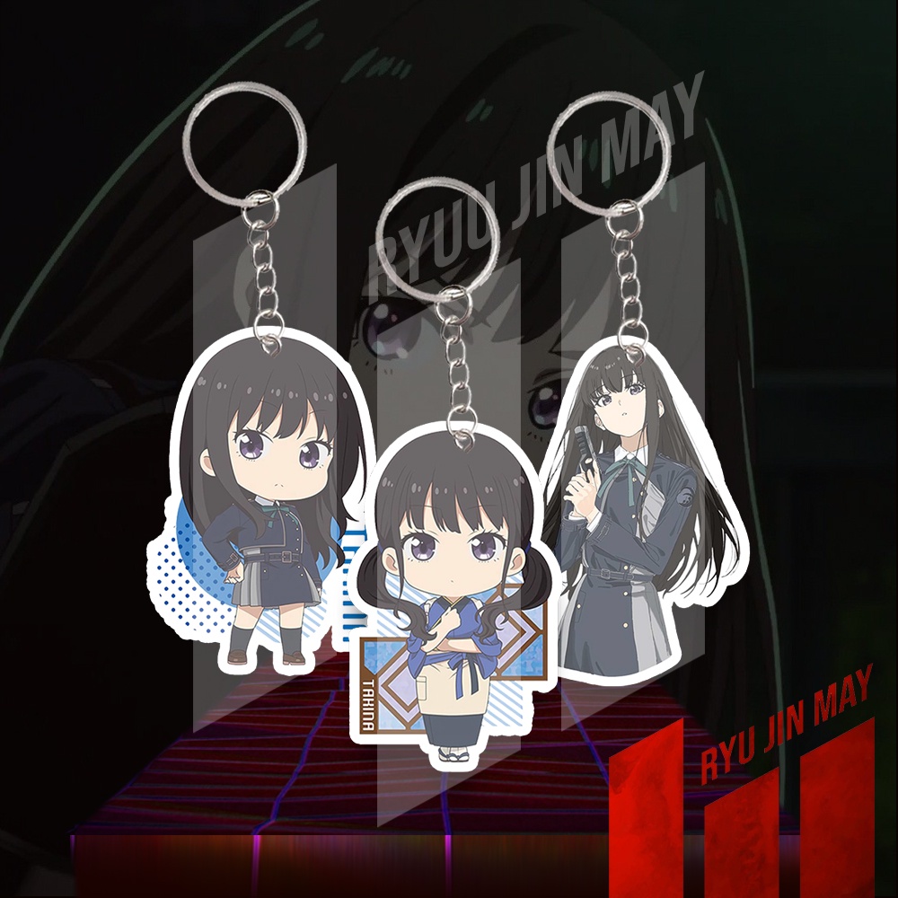Gantungan Kunci / Keychain / Gantungan HP - Lycoris Recoil - Takina