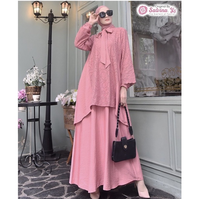 GAMIS SALVINA YS (DOUBLE LEYER KERAH PITA )