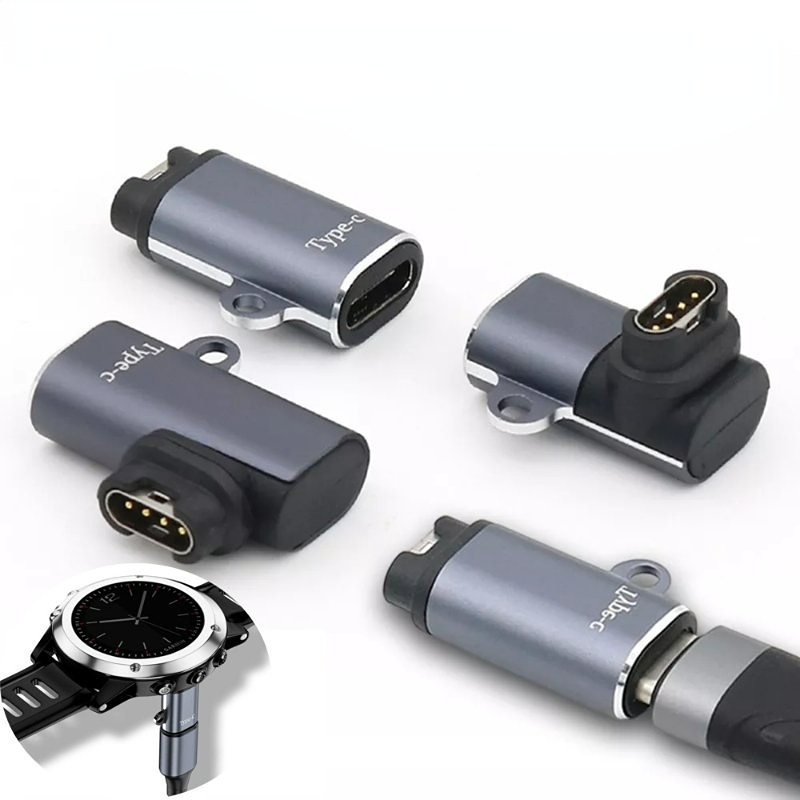 Adapter Charging Smartwatch/Konverter Pengisian Cepat Siku Kompatibel Dengan Apple Dan Antarmuka Type-C/Adaptor Charger Portable Untuk Garmin Watches Series