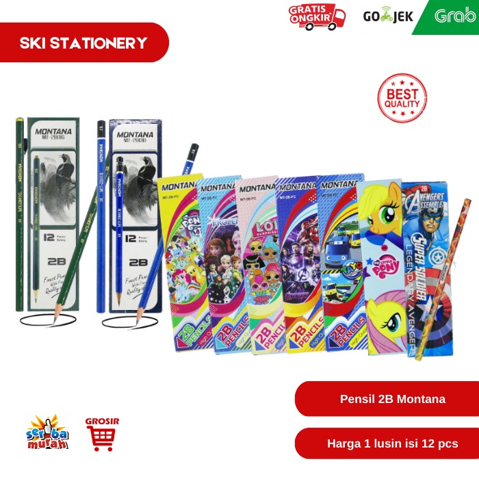 

Pensil 2B Biru / Pensil 2B Hijau / Pensil 2B Lucu / Pencil 2B Montana