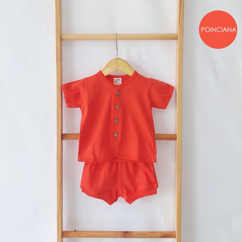 Setelan Libby Comfy set Pendek / setelan libby kancing depan polos pendek