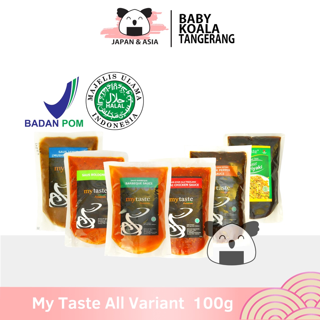 

MY TASTE All Variant 100 g Halal | Blackpepper BBQ Thai Chili Teriyaki Bolognese Mushroom--