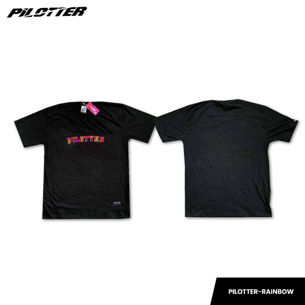 KAOS PILOTTER ORIGINAL RAINBOW TERBARU FREE STIKER KAOS PILOTER ORIGINAL KAOS BRAND PILOTTER KAOS PR