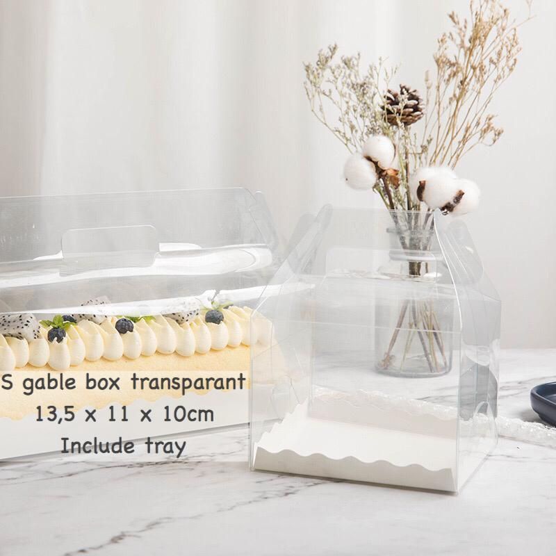 Box Mika Gable Transparan / Dus Mika Transparan / Dus Mika Kue Cake