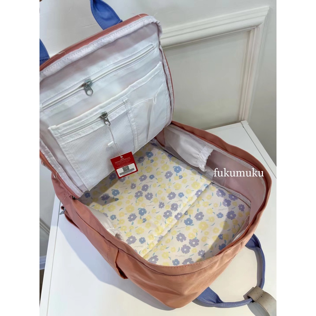 Backpack DOUGHNUT Monet Series LARGE Size  / Tas Ransel Laptop Wanita Import