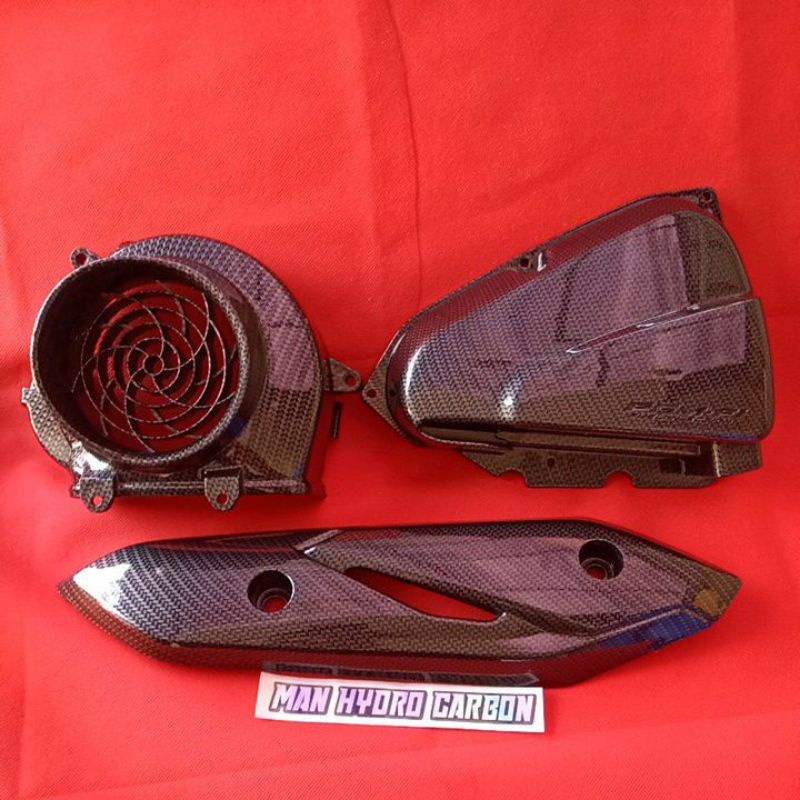(PART CARBON) 3 SET /3 PAKET HONDA BEAT FI FGM 2012-2014 /PAKET BEAT BEAT STATER KASAR