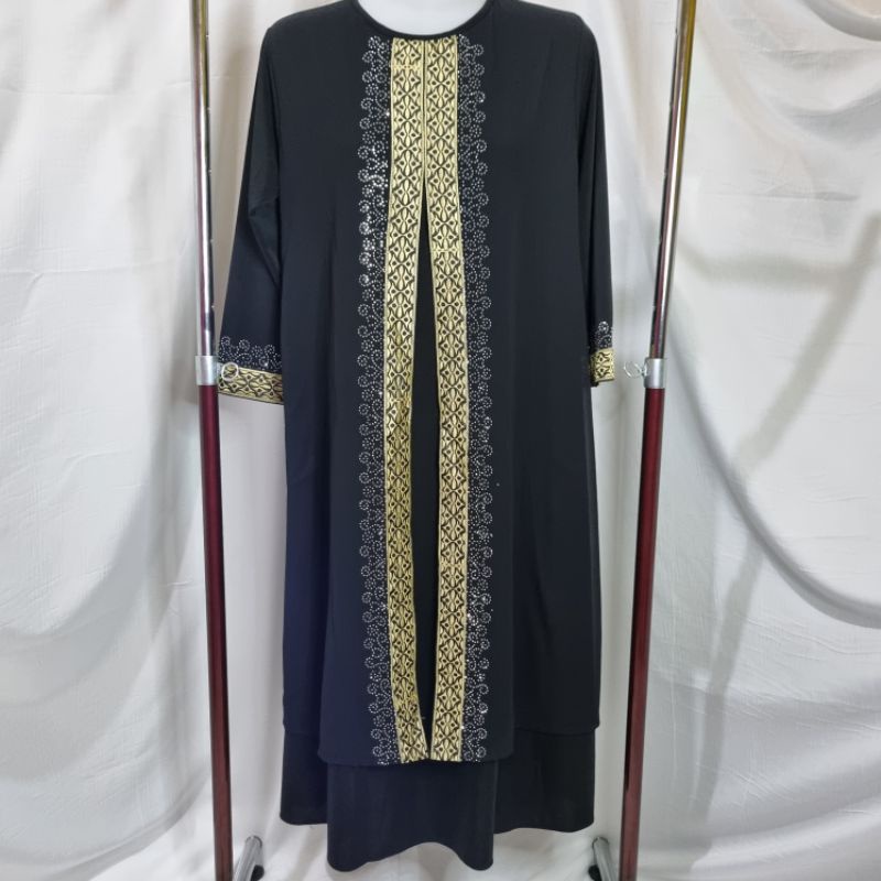 Gamis Arabian Turkey Hitam Remaja Cantik