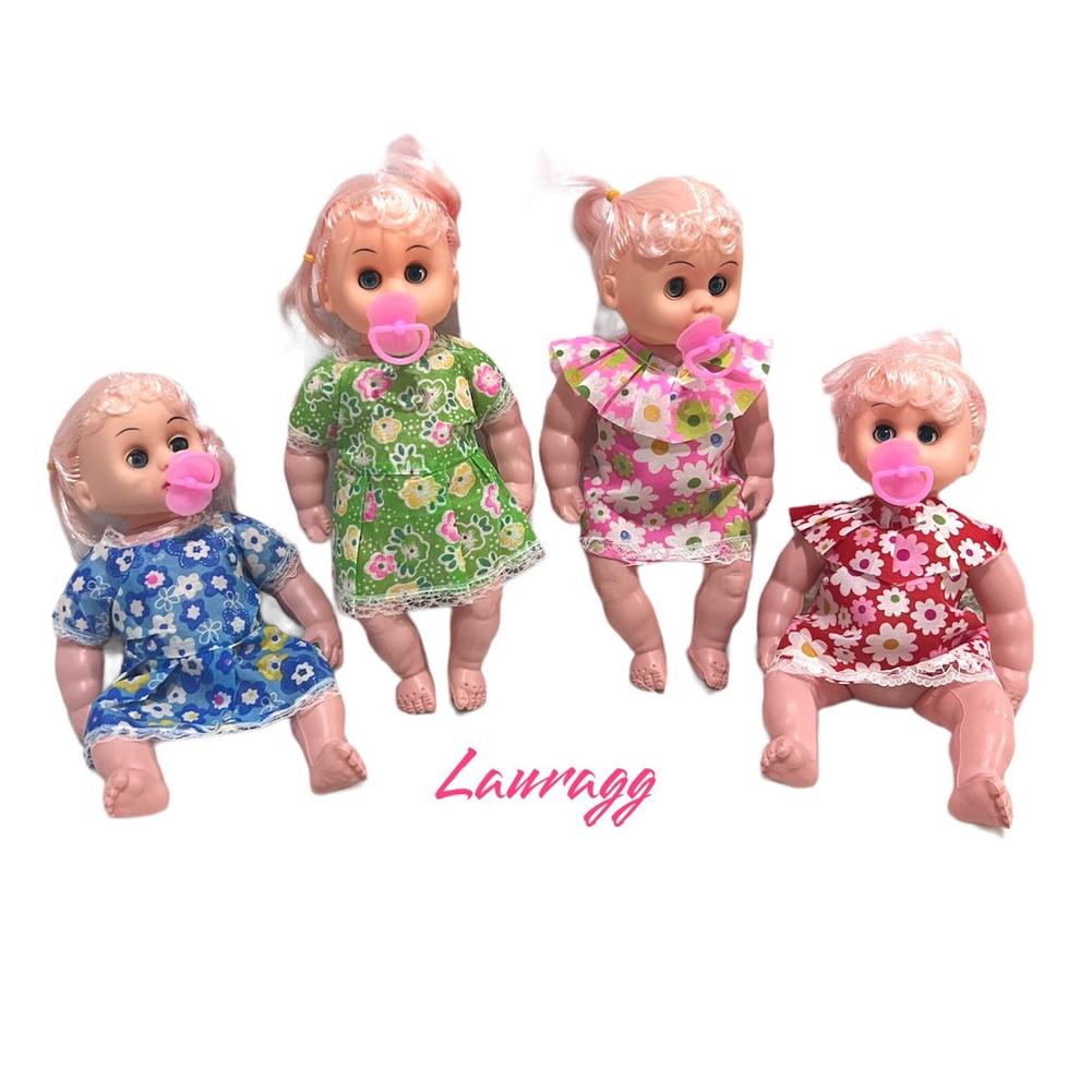 MAINAN BONEKA BAYI COWOK CEWEK 4 SUARA BISA NANGIS LITTLE BABY DOT "PRG.21Ja23ˢ"