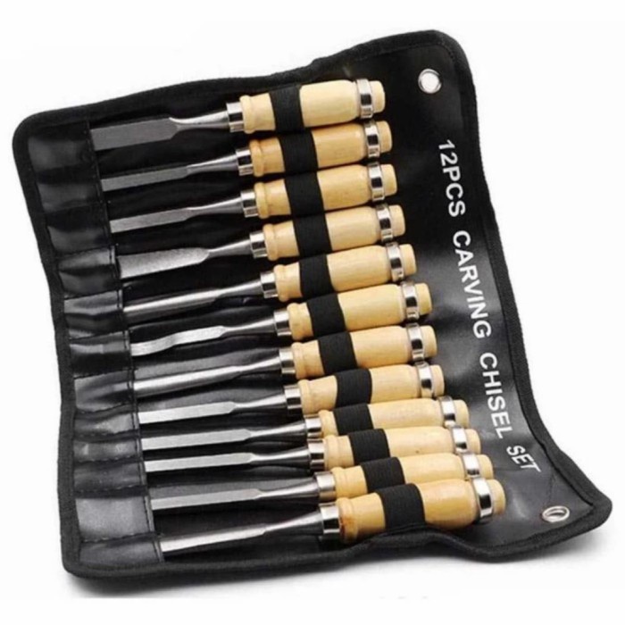 

Set Pisau Ukir Pahat Kayu 12 In 1 Wood Carving Art Knife