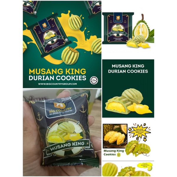 Musang King-Durian Cookies Mini 10g/biji Product Malaysia