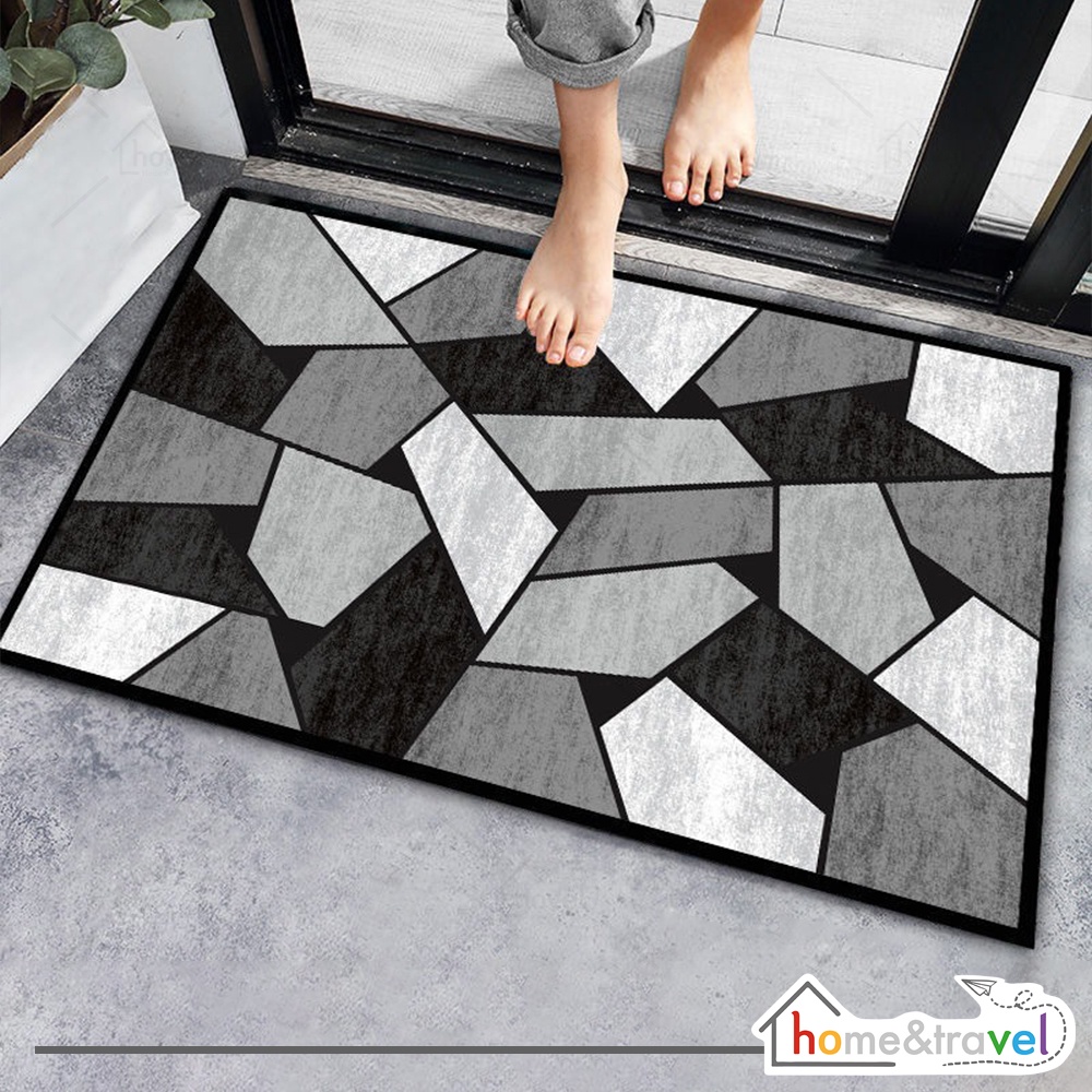 HOVELSHOP Keset Lantai Alas Kaki Depan Rumah Kamar Mandi Dapur Floor Mat Motif Anti Slip