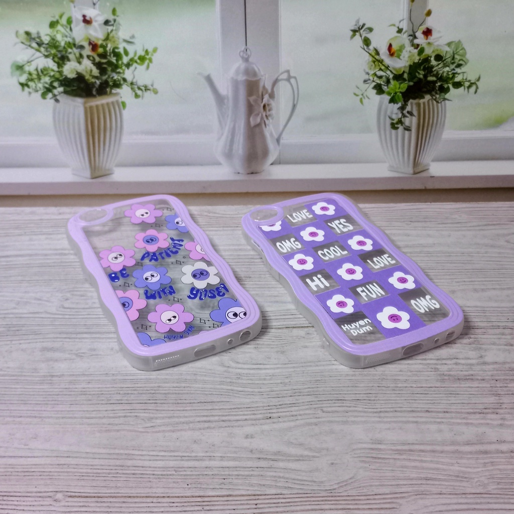 Case Vivo 1601 1602 1612 1713 Casing Gelombang Motif Flower Vivo V5 V5s