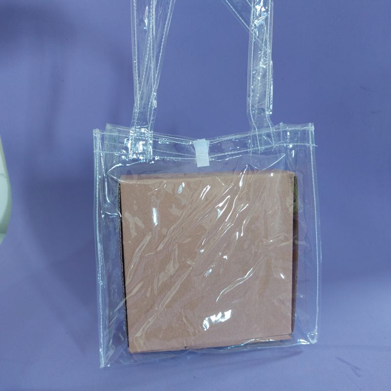 

Tas Mika Transparan Bening Gajah Hampers Murah 20x10x20 Tote Bag Kecil