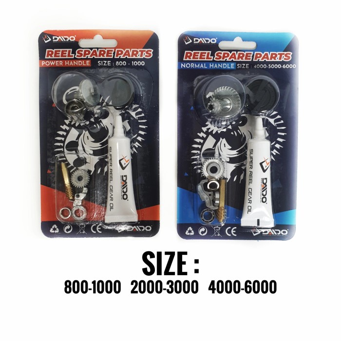 Gupa Daido Reel Sparepart Normal Handle Dan Power Handle