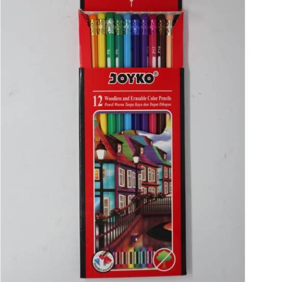 

~ Pensil Warna Joyko 12W ada penghapus CP-109 Hot Sale!