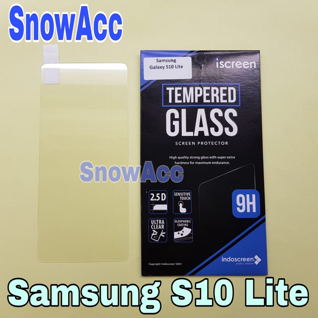 Iscreen Anti Gores kaca Samsung S10 Lite Tempered Glass S10 Lite