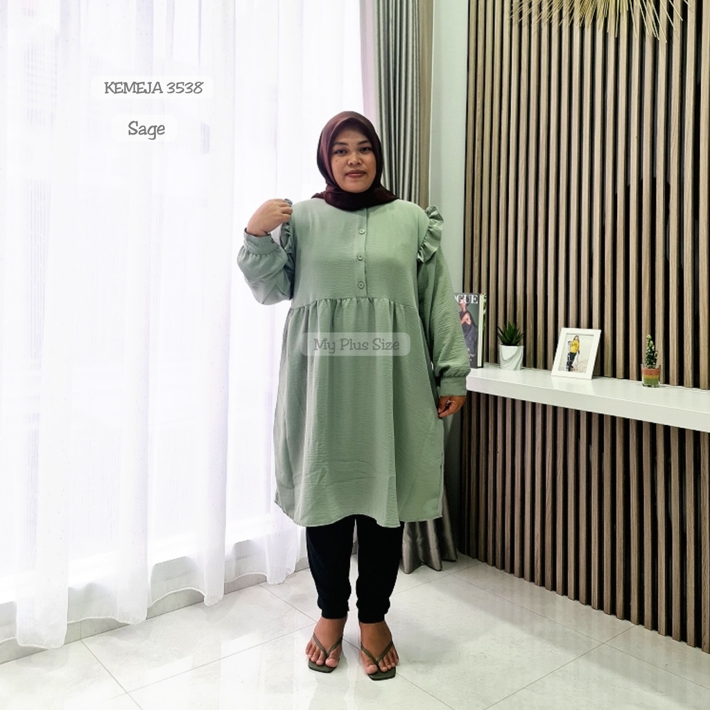 Tunik Jumbo Wanita 3538, Ld 125,130 &amp; 145 cm