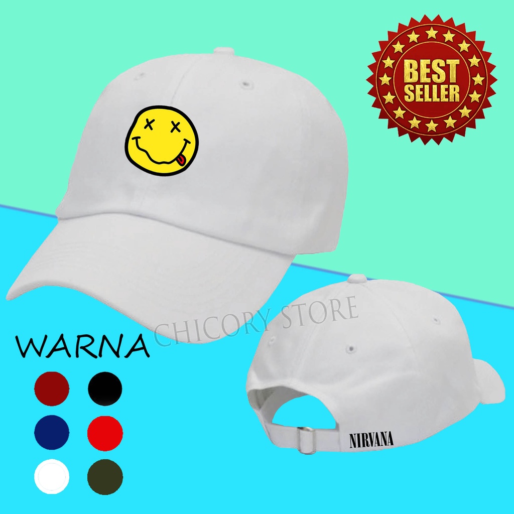 Import Quality Topi BASEBALL nirvana Pria & Wanita