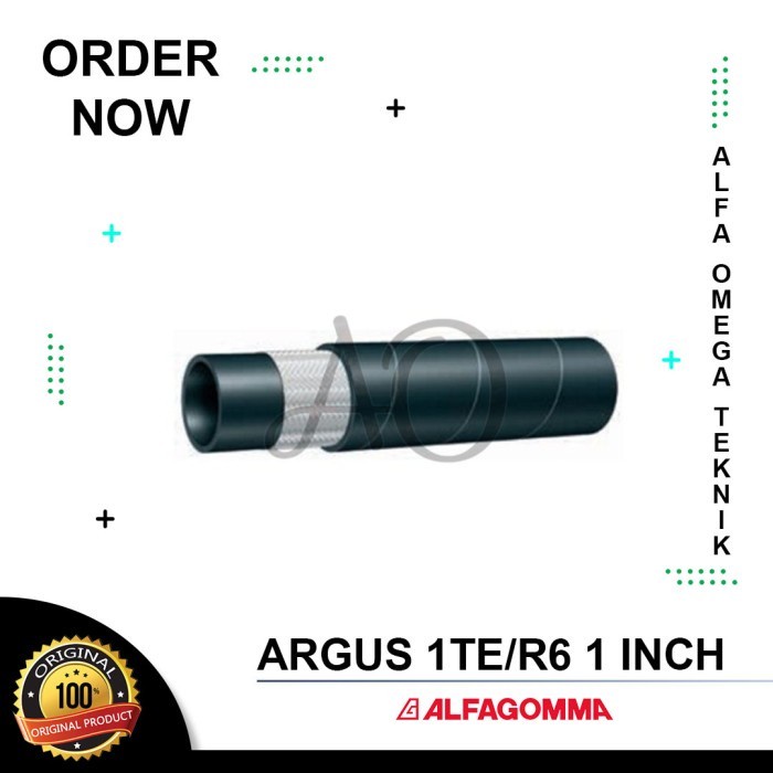 SELANG 1 INCH ALFAGOMMA ARGUS R6 KARET BENANG HOSE RUBBER 25MM 1TE