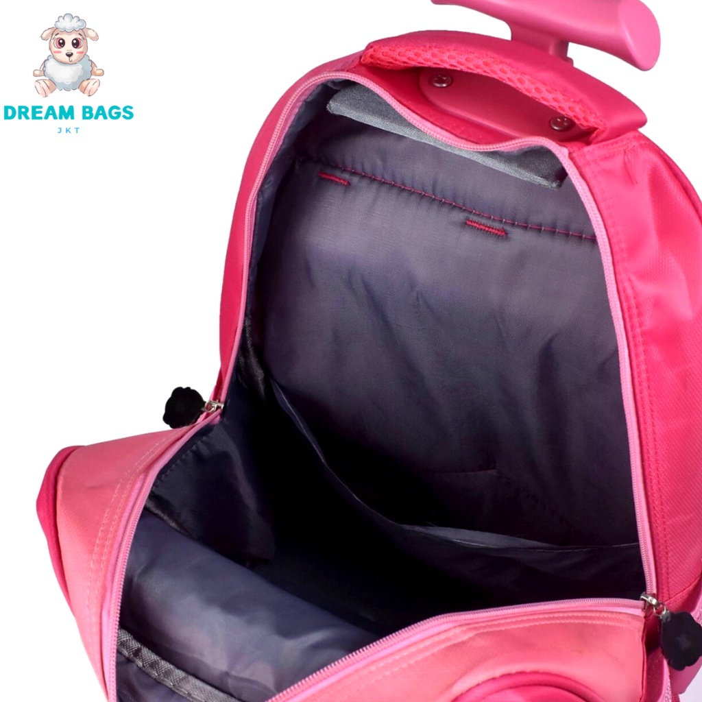 Dream Bags Tas Troli Anak Sekolah Perempuan SD Import Premium Karakter Unicorn terbaru 2023 - Tas Dorong Anak Perempuan