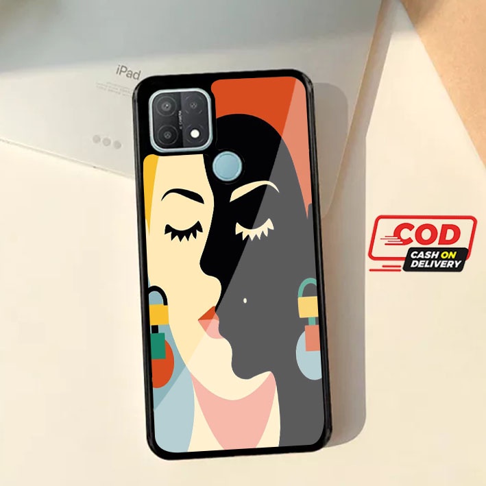[Viral Case] Casing Glossy Oppo A15 / Oppo A15s - Fashion Case Terbaru - Case Karakter - Case Glossy