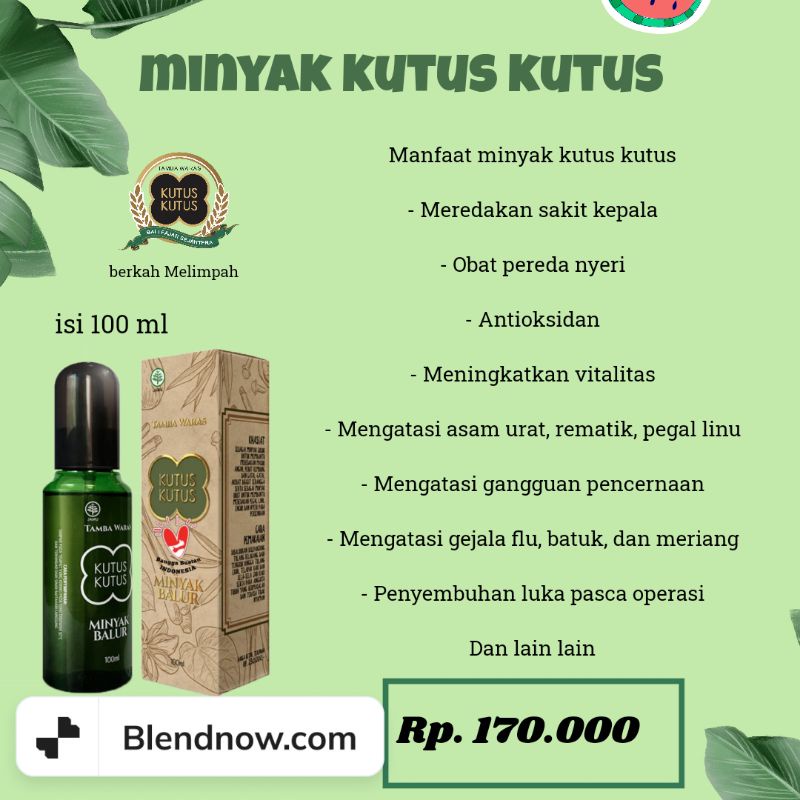 COD MINYAK KUTUS KUTUS ORIGINAL/MINYAK KUTUSKUTUS/MINYAK KUTUS KUTUS ASLI/KUTUSKUTUS/KUTUSKUTUSOIL/M
