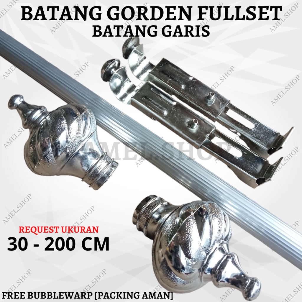 BATANG GORDEN FULLSET BATANG / REL GARIS 30 - 200 CM