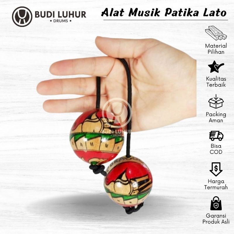 Alat Musik Patika Lato Lato Asalato Kosika Kashaka Shaker Marakas Suara Unik