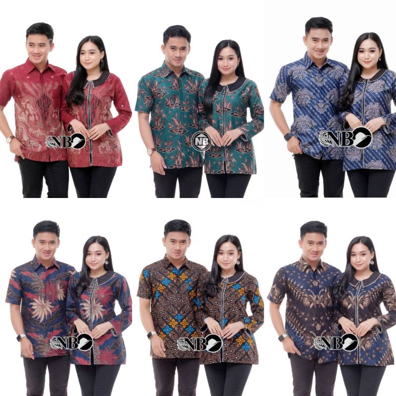 Maura Couple - Sania Ruffle Batik Couple Ori Ndoro Jowi Garansi Termurah Shopee - BATIK MODERN SOLO